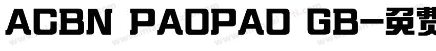 ACBN PAOPAO GB字体转换